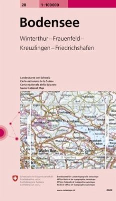 Cover Landeskarte der Schweiz 28 Bodensee