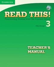 Read This! Level 3 Teacher's Manual with Audio CD - Savage, Alice