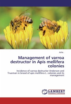Management of varroa destructor in Apis mellifera colonies . Asha Author