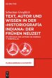 Text, Autor und Wissen in der... - Bild 1