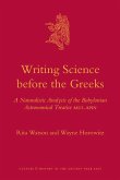 Writing Science Before the Greeks
