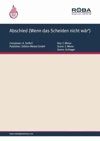 Abschied (Wenn das Scheiden nicht wär') (eBook, PDF)