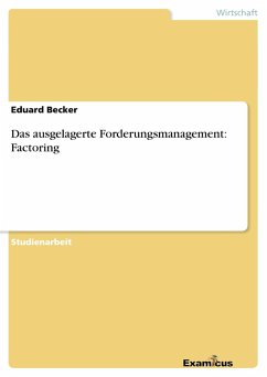 Das ausgelagerte Forderungsmanagement: Factoring - Becker, Eduard