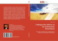 L'ethique des affaires et les actionnaires minoritaires - Cory, Jacques