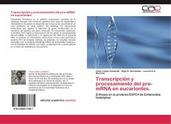 Transcripción y procesamiento del pre-mRNA en eucariontes.