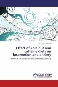 Effect of kola nut and caffeine diets on locomotion and anxiety