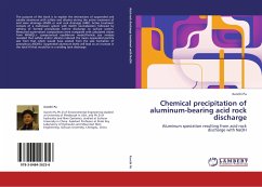 Chemical precipitation of aluminum-bearing acid rock discharge