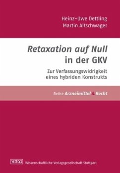 Retaxation auf Null - Zur Verfassungswidrigkeit eines hybriden Konstrukts Cover Retaxation auf Null - Zur Verfassungswidrigkeit eines hybriden Konstrukts