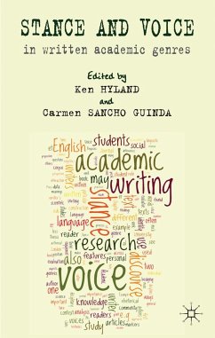 Stance and Voice in Written Academic Genres - Sancho Guinda, Carmen