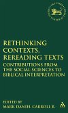Rethinking Contexts, Rereading Texts Rethinking Contexts, Rereading Texts