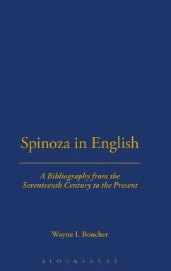 Cover Spinoza In English, A Bibliography