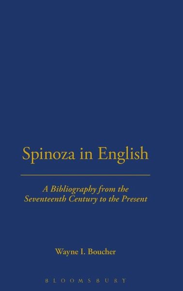 Spinoza In English, A Bibliography Spinoza In English, A Bibliography