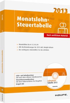 Monatslohn-Steuertabelle 2013 Cover Monatslohn-Steuertabelle 2013