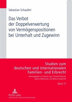 Das Verbot der Doppelverwertung von Vermögenspositionen bei Unterhalt und Zugewinn - Schaufert, Sebastian