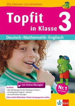 Cover Topfit in Klasse 3, Deutsch - Mathematik - Englisch
