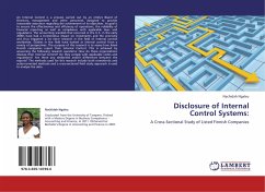 Disclosure of Internal Control Systems: