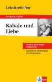 Lektürehilfen Friedrich Schiller "Kabale und Liebe"