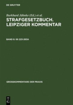 §§ 223-263a - Jähnke, Burkhard / Laufhütte, Heinrich Wilhelm / Odersky, Walter (Hgg.)