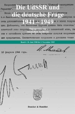 18. Juni 1948 bis 5. November 1949 / Die UdSSR und die deutsche Frage 1941-1949 4
