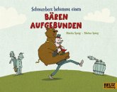 Schnurrbert bekommt einen Bären aufgebunden