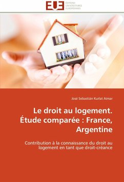 Cover Le droit au logement. Étude comparée : France, Argentine