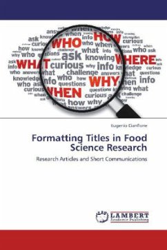 Formatting Titles in Food Science Research