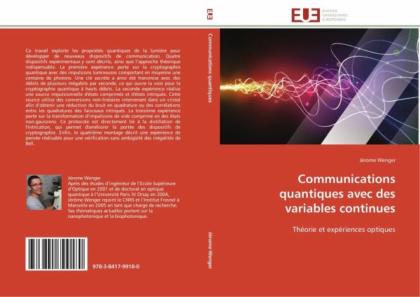 Communications quantiques avec des variables continues