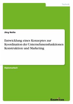 Entwicklung eines Konzeptes zur Koordination der Unternehmensfunktionen Konstruktion und Marketing - Nolte, Jörg