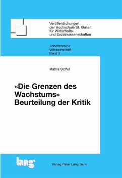 «Die Grenzen des Wachstums» - Stoffel, Mathias