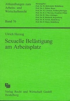 Sexuelle Belästigung am Arbeitsplatz im US-amerikanischen und deutschen Recht