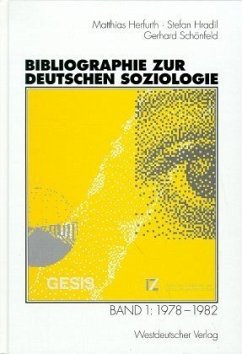 1978-1982 / Bibliographie zur deutschen Soziologie 1