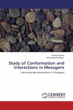 Study of Conformation and Interactions in Mesogens