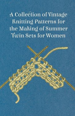 A Collection of Vintage Knitting Patterns for the Making of Summer Twin Sets for Women