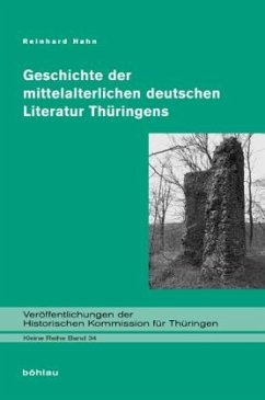 Cover Geschichte der mittelalterlichen deutschen Literatur Thüringens