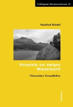 Vorspiele zur ewigen Wiederkunft - Riedel, Manfred