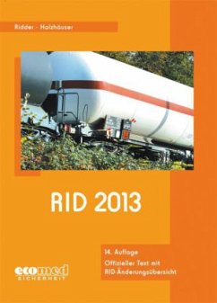 RID 2013, m. CD-ROM - Ridder, Klaus; Holzhäuser, Jörg