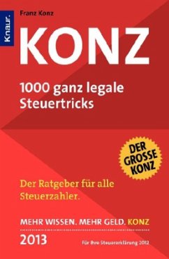 KONZ 2013, 1000 ganz legale Steuertricks - Konz, Franz
