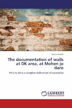 The documentation of walls at DK area, at Mohen jo daro - Shaikh, Javeria