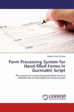 Form Processing System for Hand-filled Forms in Gurmukhi Script - Sharma, Dharam Veer