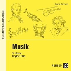 Musik, 3. Klasse, 2 Begleit-CDs - Kuhlmann, Dagmar