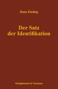 Der Satz der Identifikation - Ebeling, Hans