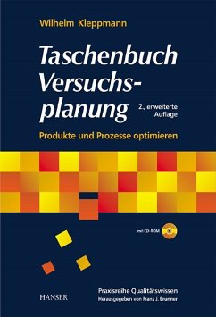 Taschenbuch Versuchsplanung. Produkte und Prozesse optimieren - Kleppmann, Wilhelm