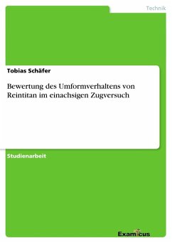 Bewertung des Umformverhaltens von Reintitan im einachsigen Zugversuch - Schäfer, Tobias