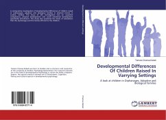 Developmental Differences Of Children Raised In Varrying Settings - Chansa-Kabali, Tamara