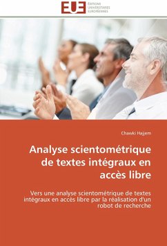 Analyse scientométrique de textes intégraux en accès libre - Hajjem, Chawki