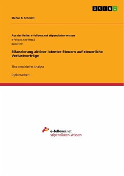 Bilanzierung aktiver latenter Steuern auf steuerliche Verlustvorträge - Schmidt, Stefan R.