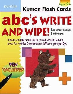 ABC's Lowercase Write and Wipe Flash Cards - Kumon Publishing