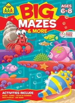 School Zone Big Mazes & More Workbook - Zone, School