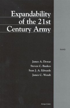 Expandability of the 21st Century Army - Dewar, James A; Bankes, Steven C; Edwards, Sean; Wendt, James C