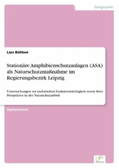 Stationäre Amphibienschutzanlagen (ASA) als Naturschutzmaßnahme im Regierungsbezirk Leipzig - Büttner, Lars